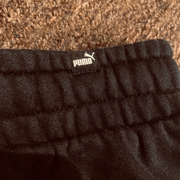 PUMA M joggers Sweatpants black bottoms track active casual warm soft pockets - Picture 5 of 5